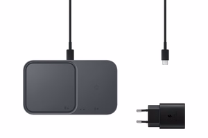 Samsung Duo EP-P5400TBEGEU 15W induktiivne laadija koos mains laadija and power kaabel - must