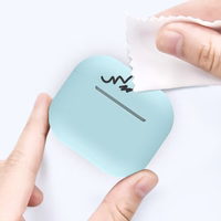 AirPods 2 / AirPods 1 silikoonist pehme ümbris kõrvaklappidele must (ümbris C)