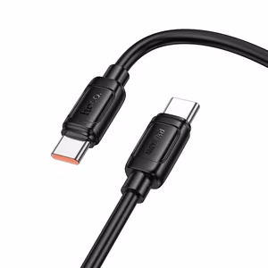 Кабель USB C to USB C Hoco PD 5A 240W 1 m X115 черный