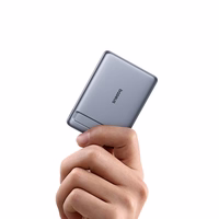 Baseus PicoGo AM31 Qi2 5000mAh 20W Ultra-Thin MagSafe Compatible Akupank with Alus and Baseus Simple USB-C 20cm Braided Kaabel - Hall