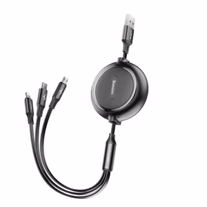 USB kaabel Baseus 3in1 must 35cm / 120cm