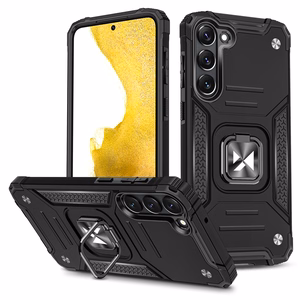 Чехол Wozinsky Ring Armor для Samsung Galaxy S23+ бронированный с магнитным кольцом-держателем чёрный