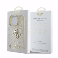 Guess Fixed Glitter Big 4G ümbris jaoks iPhone 16 Pro Max - kuldne