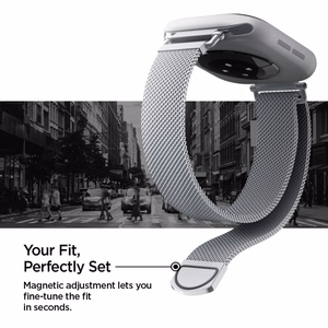 SPIGEN WBM4 rihm APPLE WATCH 8 / 9 / 10 / 11 / SE (40 / 41 / 42 MM) hõbedane
