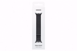 Samsung SVL33LK Fabric Band (M/L) kangast rihm Galaxy Watch9 ja Galaxy Watch8 kelladele, must