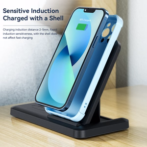 Беспроводное зарядное устройство Essager "JG 4in1" чёрный 15W (iPhone / Apple Watch / Airpods / Pencil)