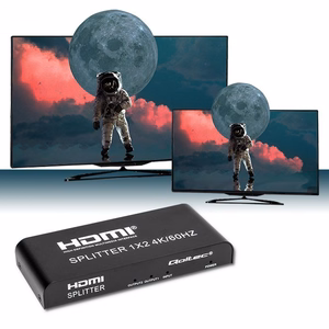 Qoltec 51797 aktiivne HDMI jagur 2 x HDMI 4K x 2K | 6Gb/s | 60Hz
