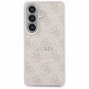 Guess ümbris 4G Embossed Ring MagSafe Samsung Galaxy S26 jaoks roosa