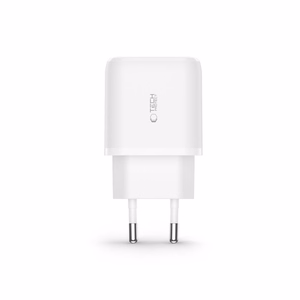 Tech-Protect C20W USB-C PD 20W / USB-A QC 3.0 Laadija koos USB-C / Lightning Kaabel - valge