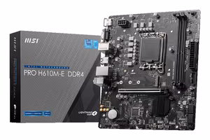 MSI PRO H610M-E DDR4 emaplaat Intel H610 LGA 1700 micro ATX
