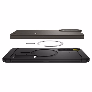 Чехол Spigen Tough Armor совместимый с MagSafe для Samsung S25 Edge gunmetal