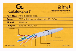 Gembird Cat5e, 305m networking cable hall