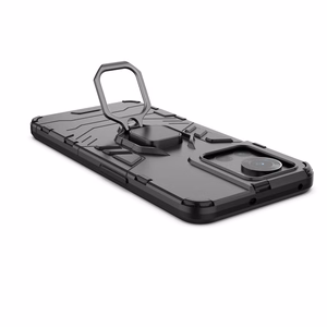 Ring Armor soomustatud hübriidkate + magnetiline hoidja OnePlus Ace'ile must