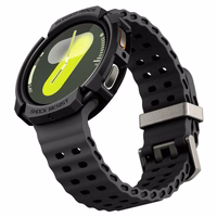 Spigen Rugged Armor Ümbris jaoks Samsung Galaxy Watch 8 44mm - Matt Must
