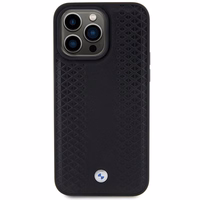 BMW Leather Diamond Pattern ümbris jaoks iPhone 15 Pro Max - must