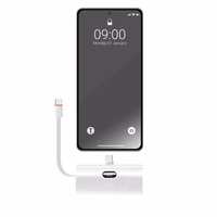 Powerbank Forcell F-Energy Power Plug F5K3 PD 20W 5000 mAh with built-in connector USB C valge