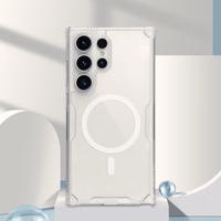 Nillkin Nature Pro armored ümbris with a magnetic ring jaoks Samsung Galaxy S24 Ultra - valge