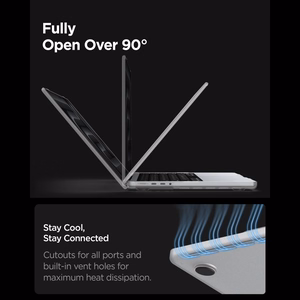 Spigen AirSkin ümbris MacBook Pro 14" 2021 / 2023 / 2024 / 2025 / 2026 jaoks – läbipaistev matt