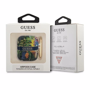 Guess GUA2HHFLB AirPodsi ümbris sinine/sinine Flower Strap Collection