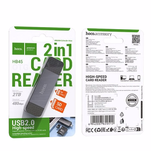 Memory card reader Hoco HB45 USB-C/USB-A 2-in-1 USB2.0 hall