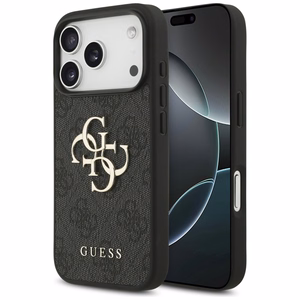 Guess 4G Big Logo Ümbris jaoks iPhone 17 Pro - Must