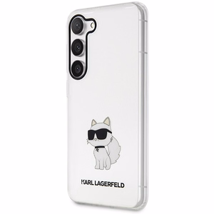 Karl Lagerfeld KLHCS23SHNCHTCT S23 S911 läbipaistev hardcase Ikonik Choupette