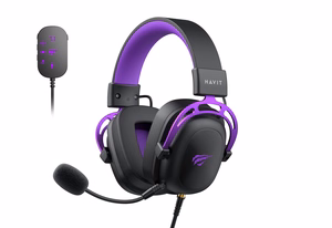 Havit H2002C+U - mängukõrvaklapid (mustad ja violetsed)