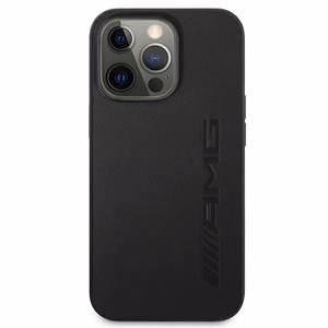 AMG Leather Hot Stamped Ümbris jaoks iPhone 13 Pro / 13 6.1" - must