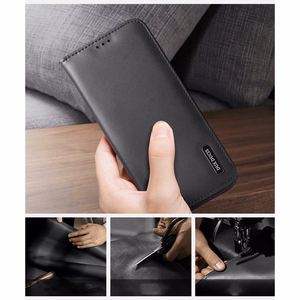 Чехол Dux Ducis Hivo для Samsung Galaxy S25 Edge с откидной крышкой и RFID-защитой - чёрный