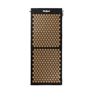 REBEL ACTIVE ECO XL akupressuurimatt padjaga, 110 x 42 cm, kuldsed ogad