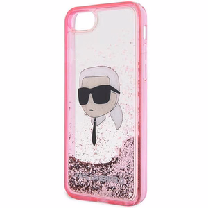 Karl Lagerfeld KLHCI8LNKHCP iPhone 7/8/ SE 2020/2022 roosa/roosa hardcase Glitter Karl Head