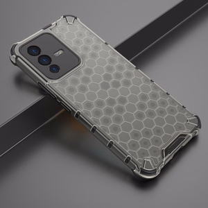 Honeycomb case бронированная крышка с гелевой рамкой Vivo V23 5G чёрный