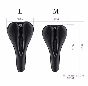 Rockbros LF047-B silikoongeelist jalgratta sadulakate suurus L - must