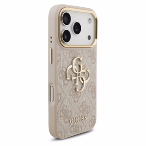 GUESS ümbris jaoks IPHONE 17 Pro GUHCP17L4GMGCPI (PU W/ Big 4G Classic Logo) kuldne roosa