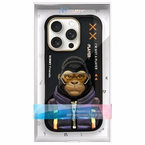 Nimmy Cool&Cute 2.0 Monkey Ümbris jaoks iPhone 16 Pro - Must