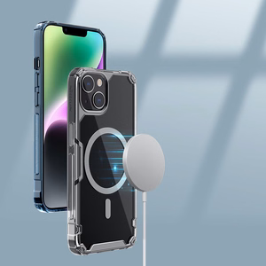 Nillkin Nature Pro armored ümbris with MagSafe jaoks iPhone 15 Plus - sinine