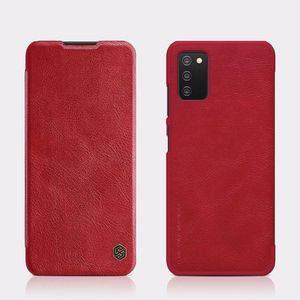 Nillkin Qin nahast ümbris Samsung Galaxy A03s musta värvi jaoks