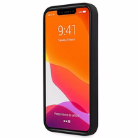 Guess GUHMP13LLSLMGBK iPhone 13 Pro / 13 6.1" must/must hardcase Silikoonist Script Gold Logo MagSafe