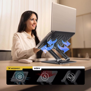 Wozinsky WRS-CPY84SB 360 Aluminum Laptop and Tablet Alus + Free Smartphone Alus - must