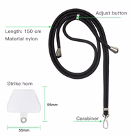 Universal neck strap jaoks phones violet