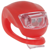 Setty jalgratta laternad silikoonist komplekt ees valge + taga punane LR-01