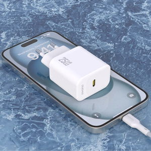 Dudao A27CEU PD 25W GaN USB-C seinalaadija USB-C kaabliga - valge