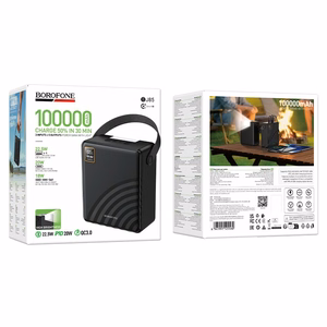 External battery Akupank Borofone BJ85 22.5W+PD20W 100000mAh must