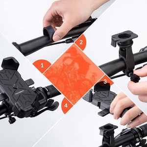 Rockbros 25210030001 Handlebar Jalgratas Phone Hoidja - must