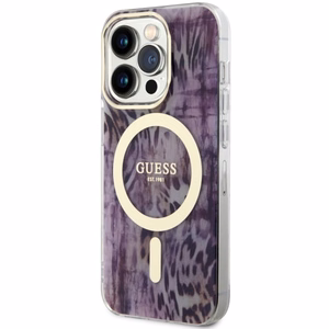 Guess GUHMP14LHLEOPWP iPhone 14 Pro 6.1" roosa/roosa hardcase Leopard MagSafe