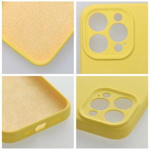 Ümbris Silikoon 2mm jaoks IPHONE 15 Pro Max lemon