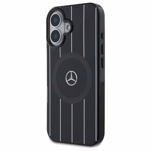 Mercedes MB Double Layer Crossed Lines MagSafe ümbris jaoks iPhone 16 - must