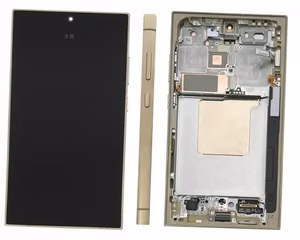 LCD screen Samsung S928 S24 Ultra koos touch screen ja frame Titanium Kollane original (used Grade B)