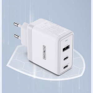 Dux Ducis Duzzona wall laadija T1 GaN - USB + 2xType C - PD 65W valge
