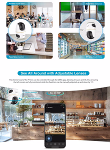 Mini 5 Megapixel HD Network PTZ Dome Camera zoom WIFI H5D-5F